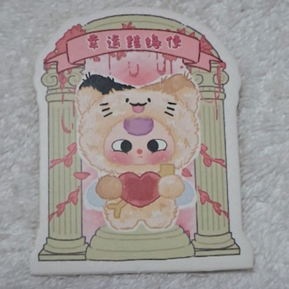 Baby Three Cupid Vinyl Plush Toy Series Pendant. Confirmed Calico Cat Boba Eyes - Picture 3 of 9